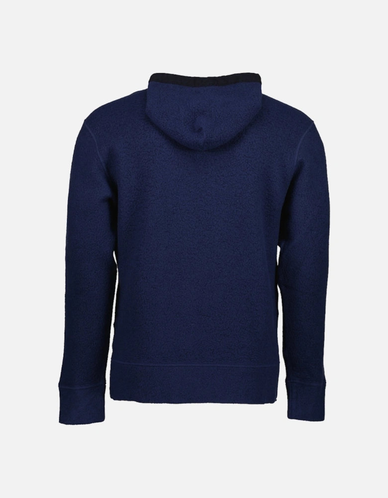 Wool Polar Fleece Logo Hoodie