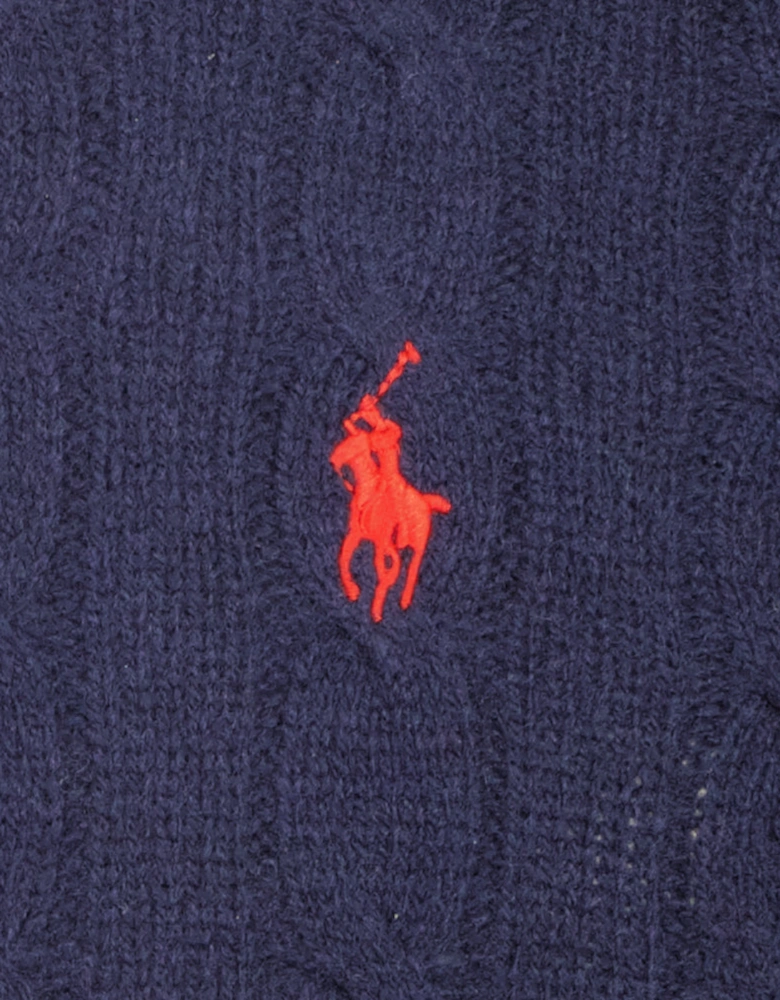 Cable-Knit Wool/Cashmer Jumper