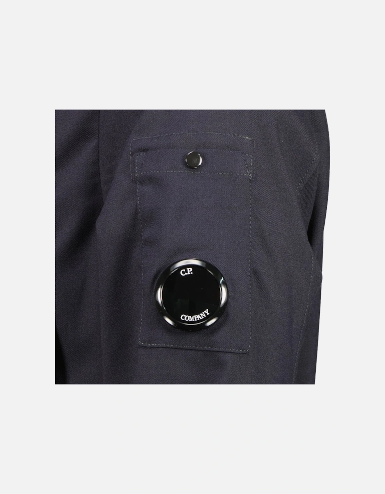 Wool Gabardine Lens Shirt