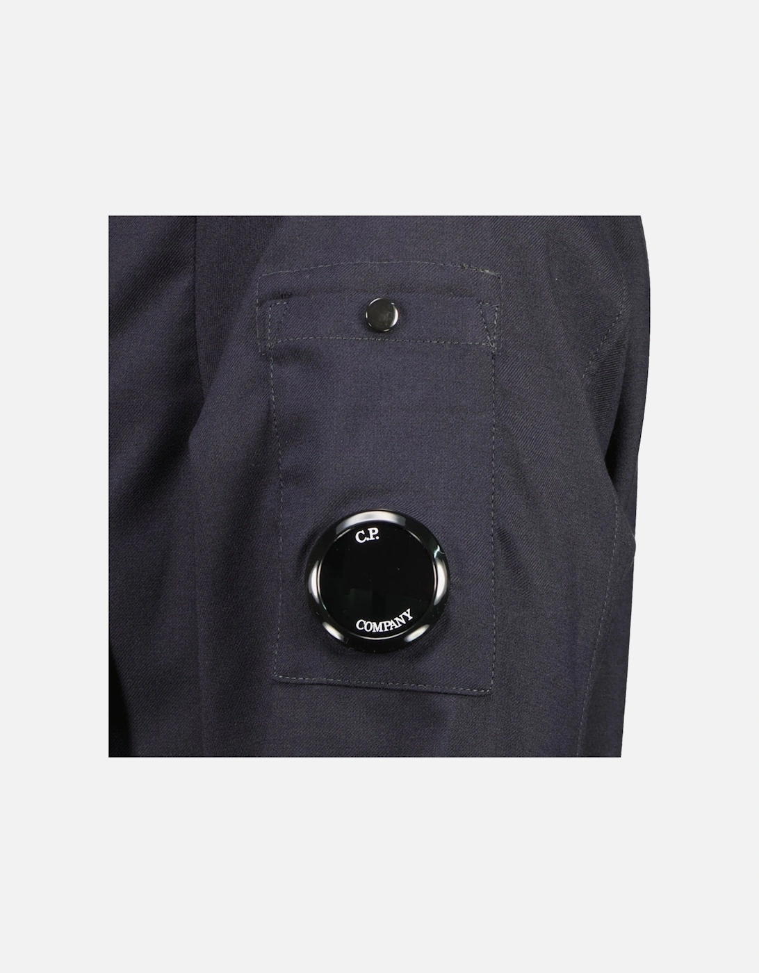 Wool Gabardine Lens Shirt