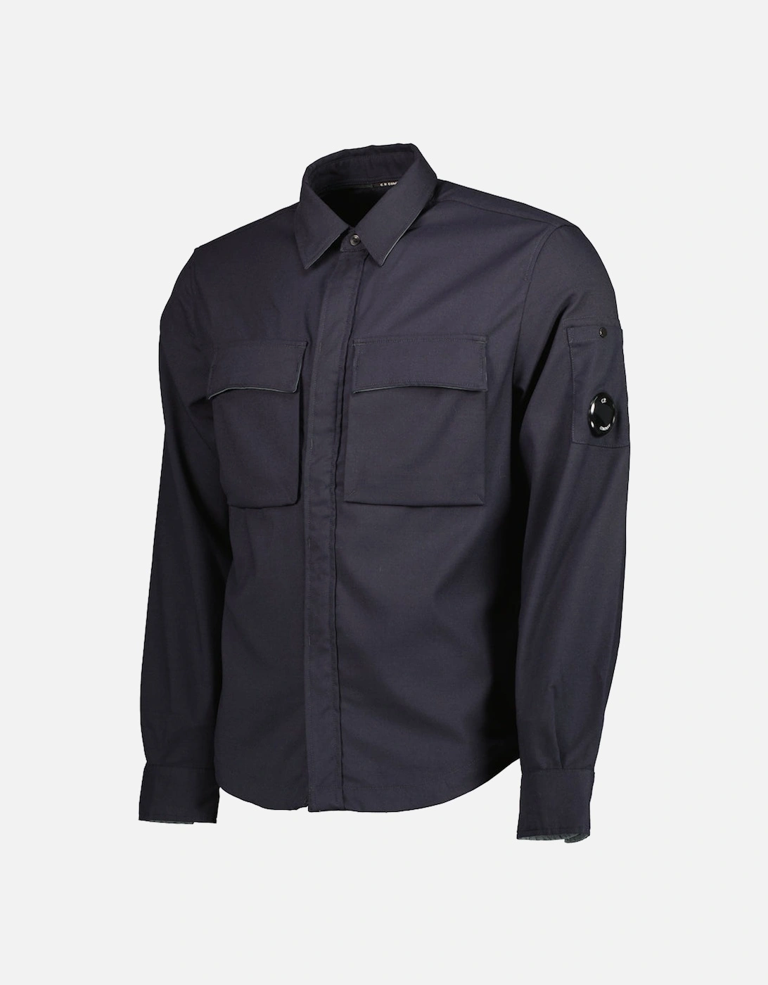 Wool Gabardine Lens Shirt