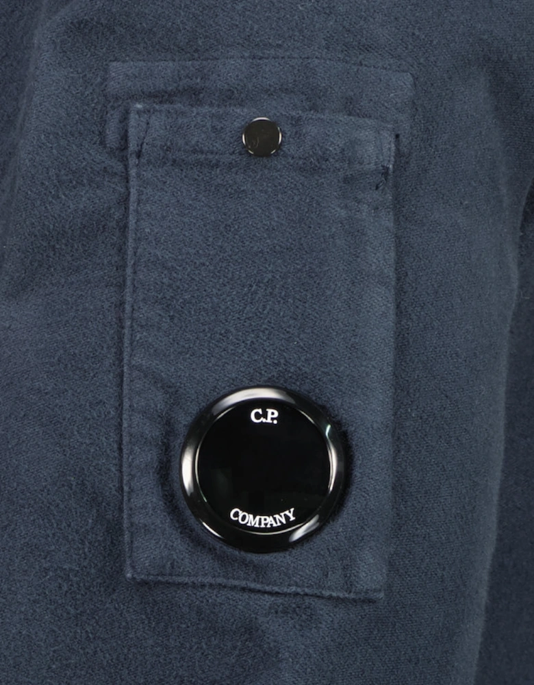 Moleskin Zip Up Lens Overshirt
