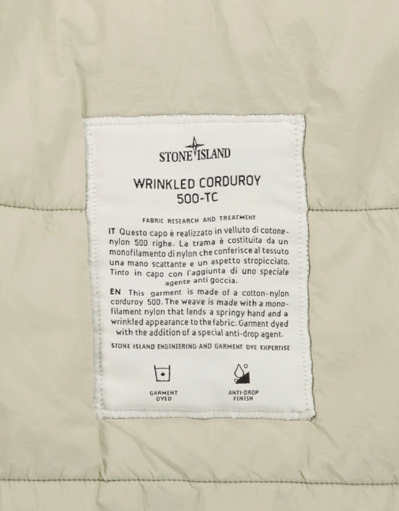 Wrinkled Corduroy Hooded Jacket