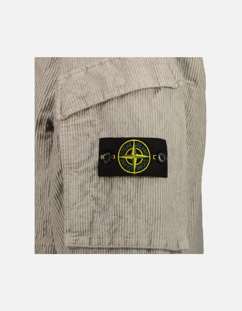 Wrinkled Corduroy Hooded Jacket