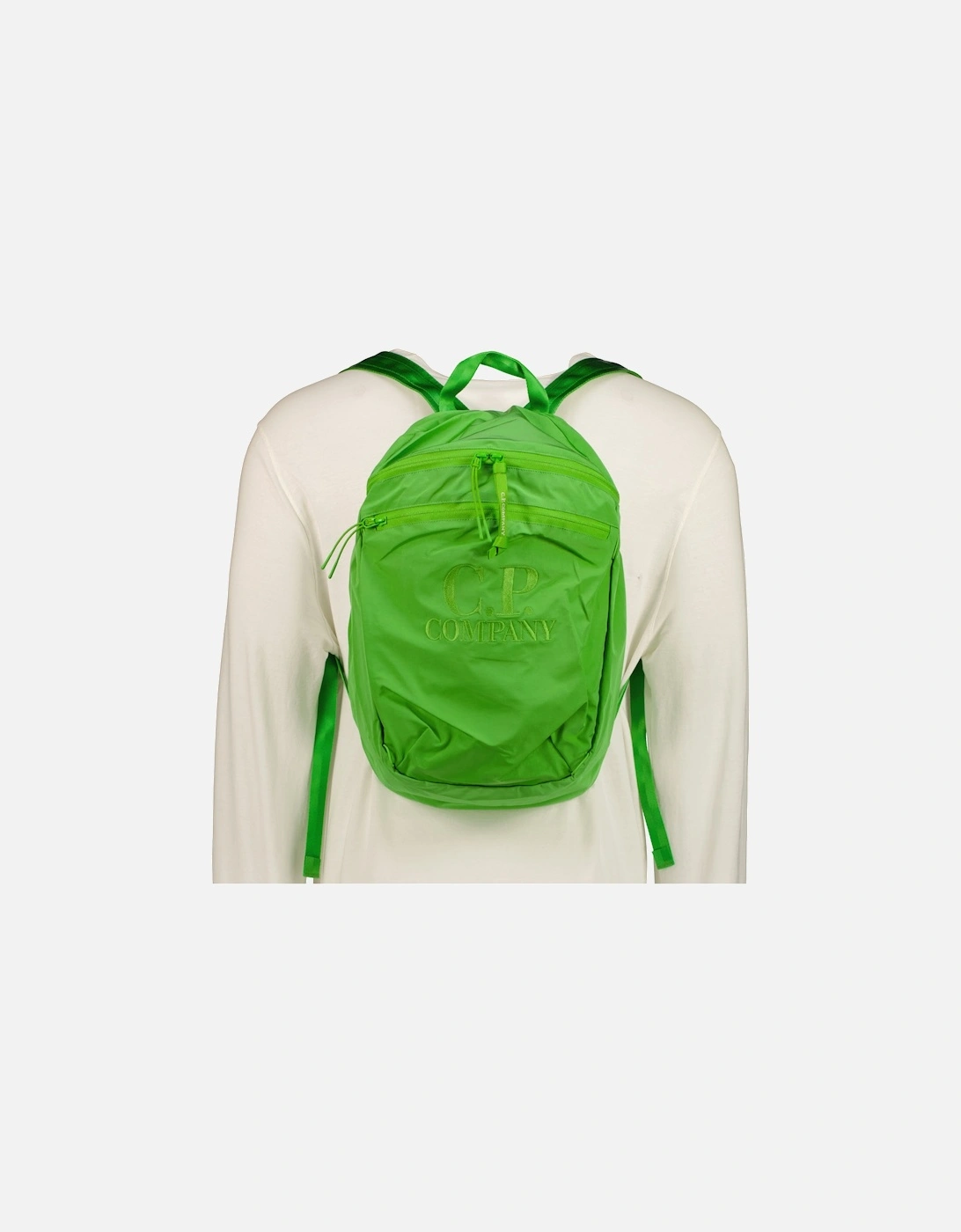 Cp Company Men's Green Chrome-R Logo Backpack - Size: Uni