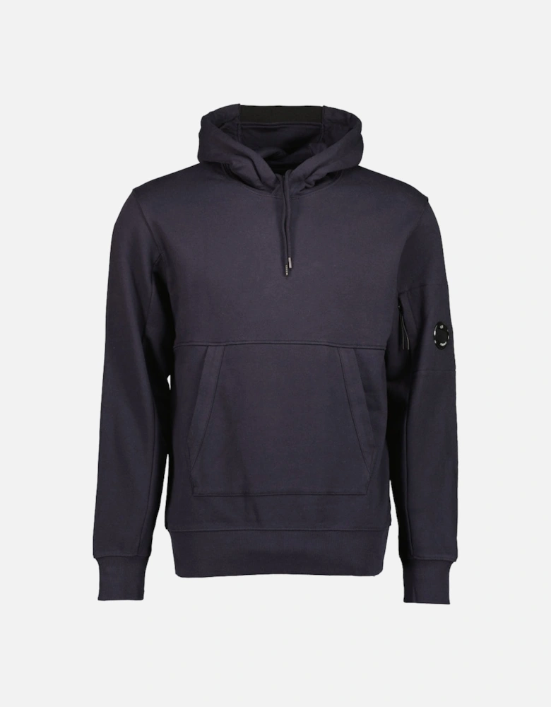 Diagonal Raised Fleece Lens Hoodie
