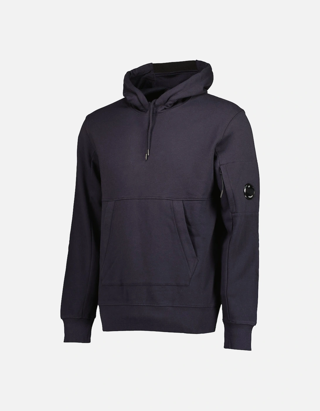 Diagonal Raised Fleece Lens Hoodie