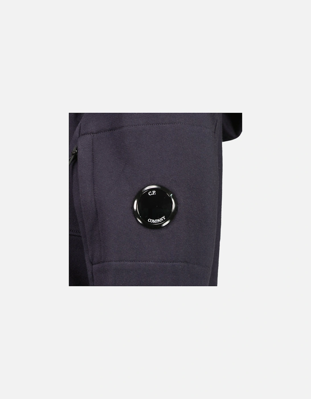 Diagonal Raised Fleece Lens Hoodie