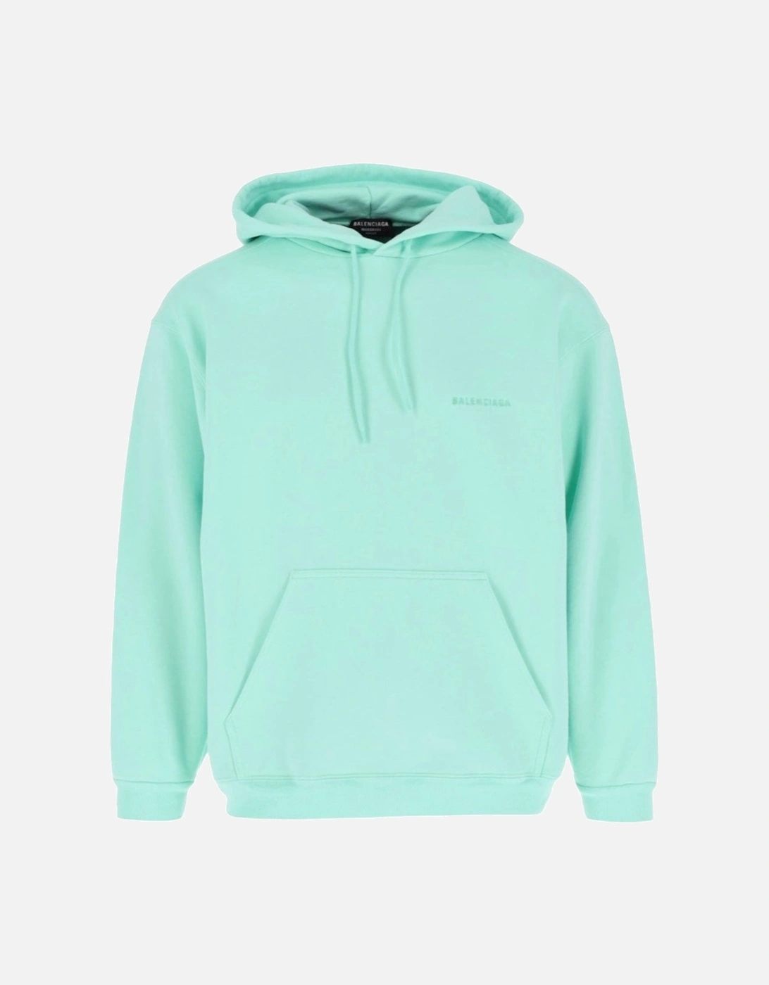 Embroidered Logo Hooded Sweatshirt Mint Green, 3 of 2