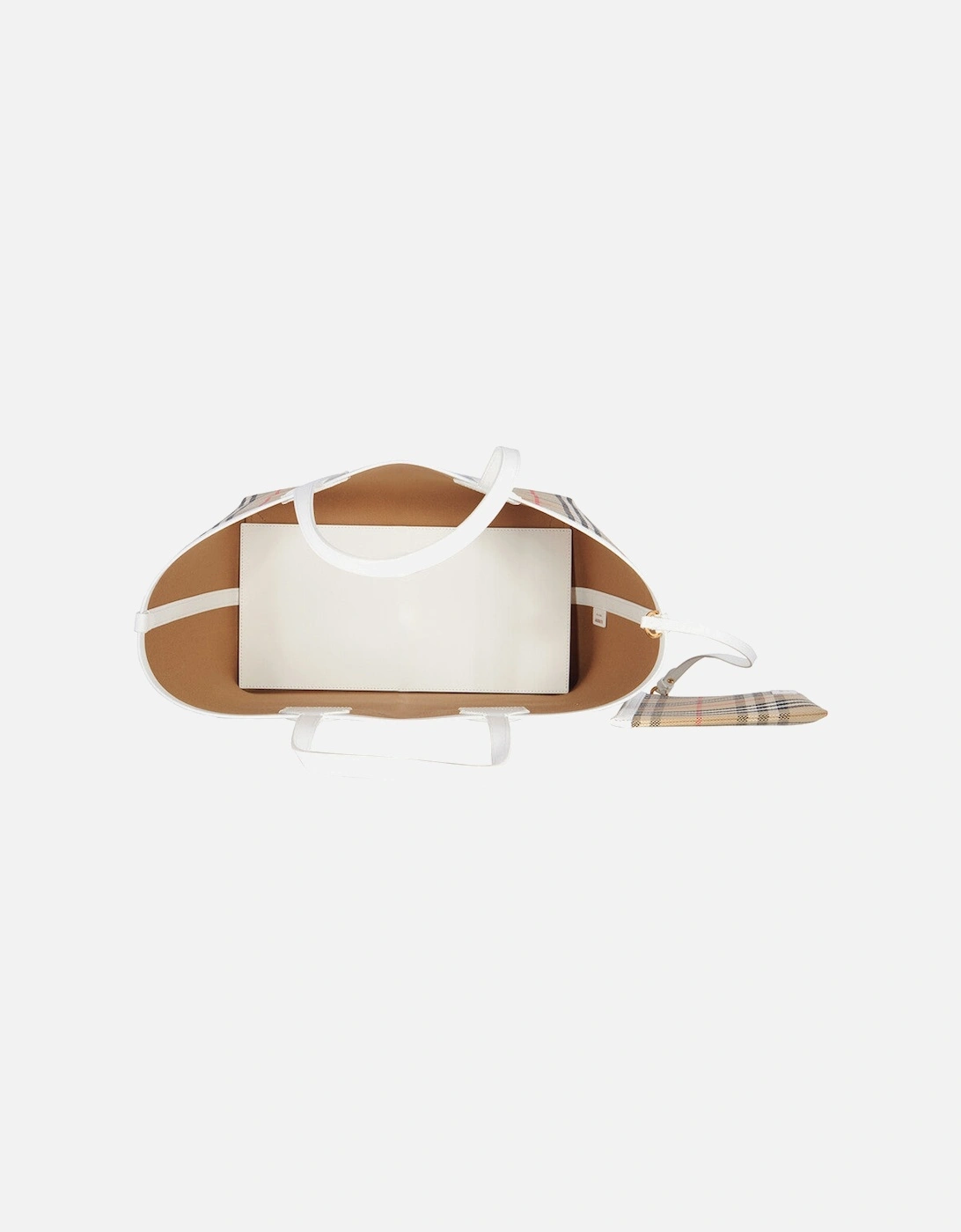 Check Cotton Canvas Medium London Tote