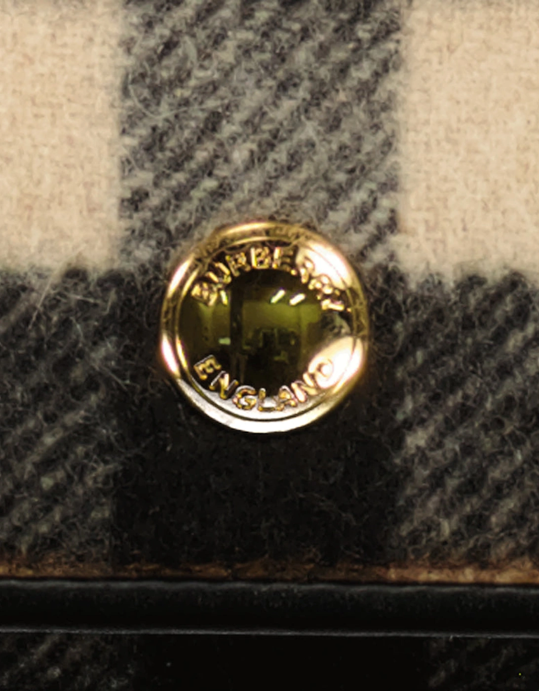 Small Check Cashmere Crossbody Bag