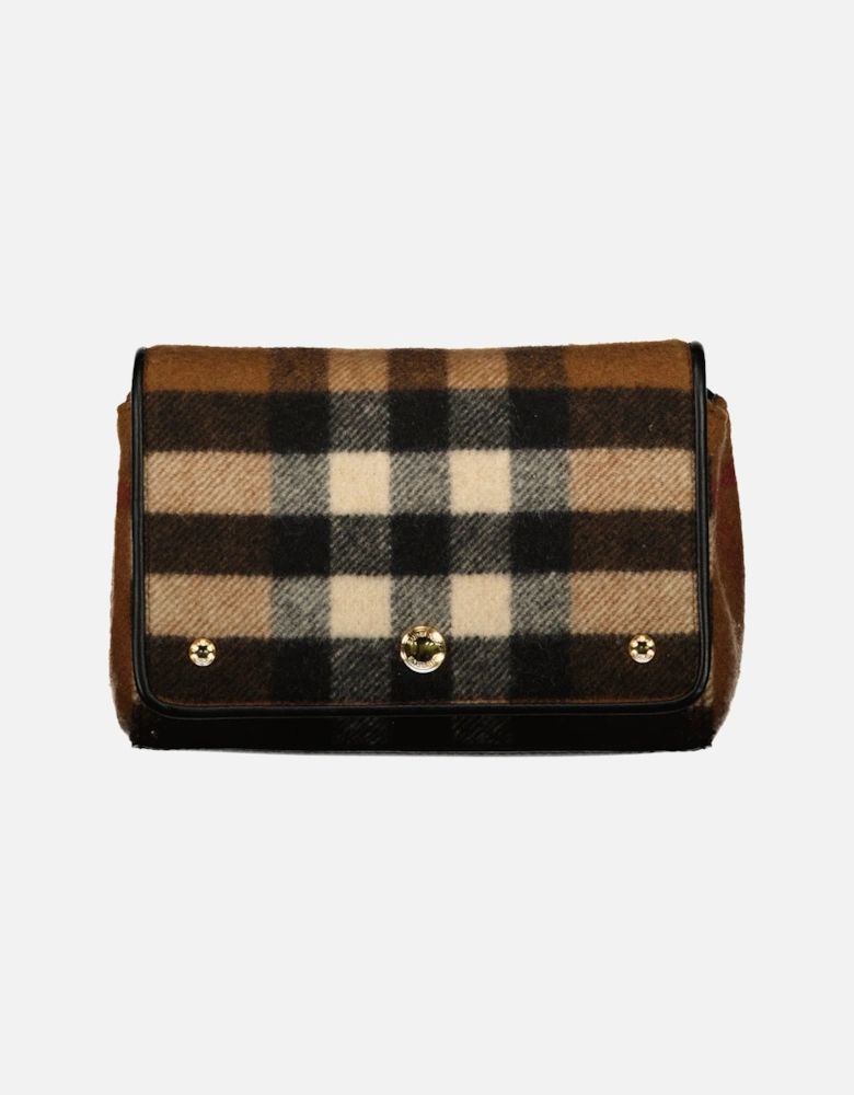 Small Check Cashmere Crossbody Bag