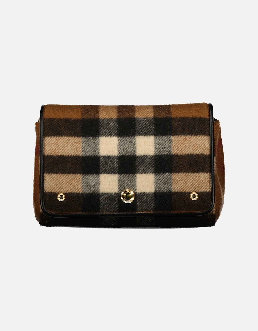 Small Check Cashmere Crossbody Bag, 7 of 6