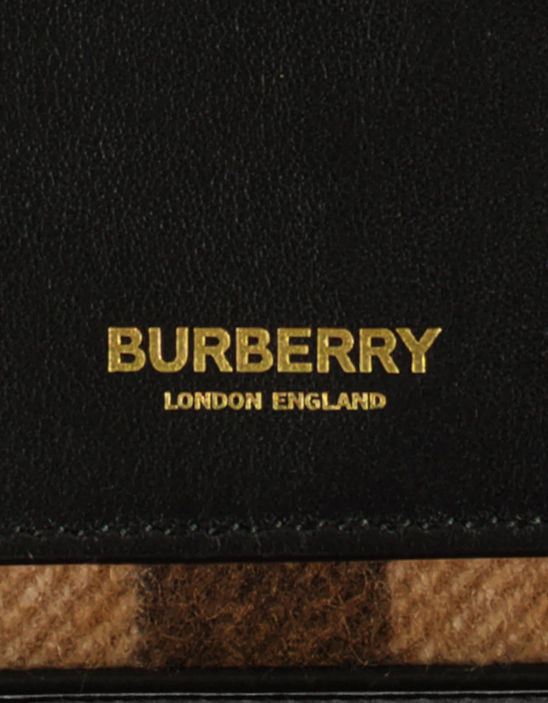 Small Check Cashmere Crossbody Bag