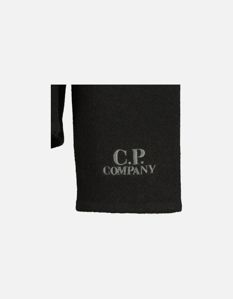 Embroidered Cuff Logo Zip Knit
