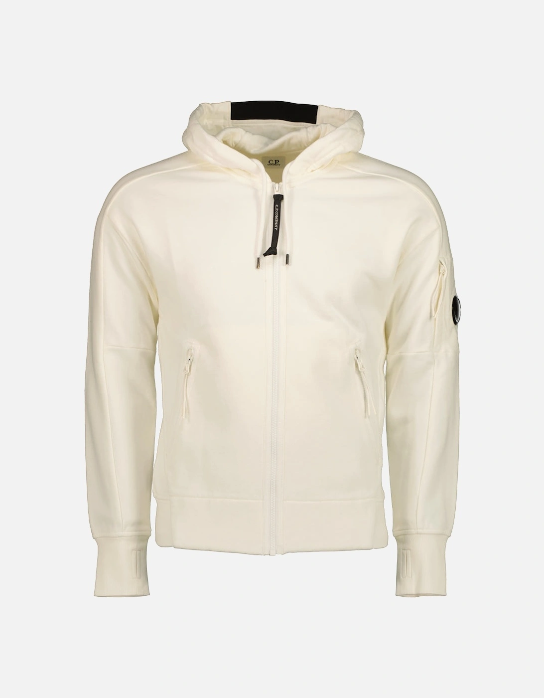 Diagonal Raised Fleece Lens Zip Hoodie, 6 of 5