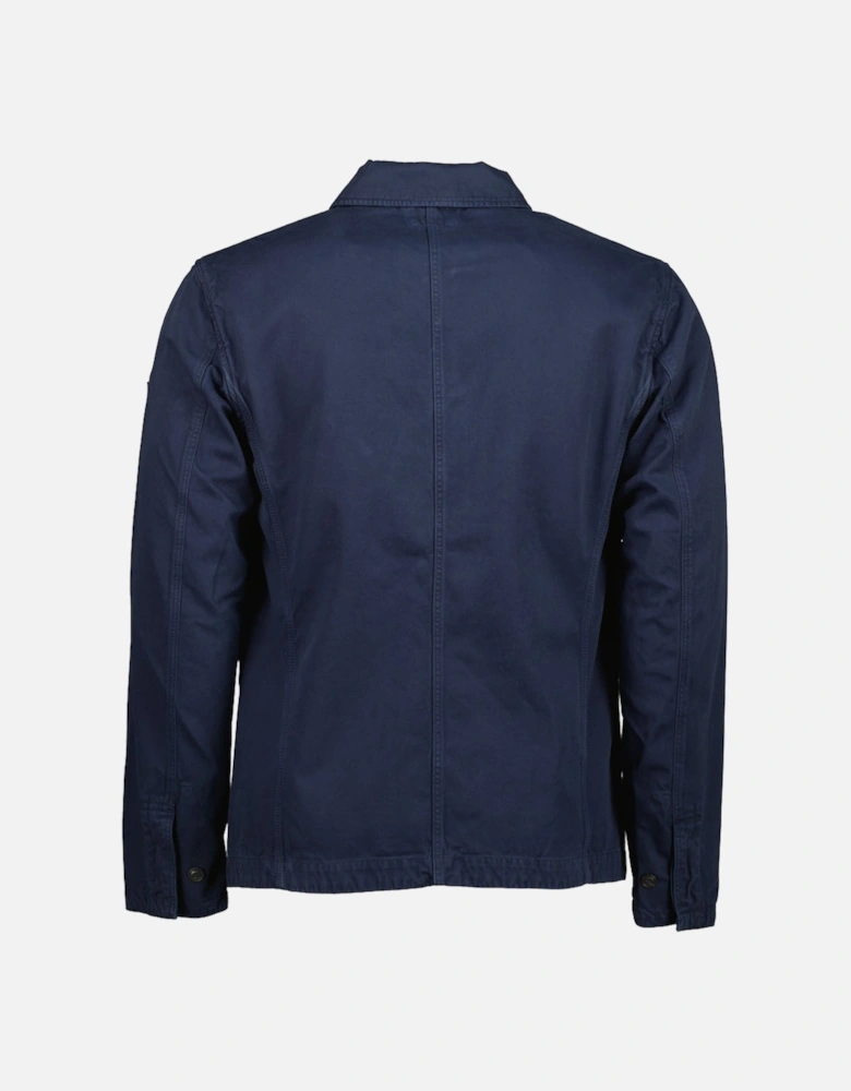 Military Twill Embroidered Logo Overshirt