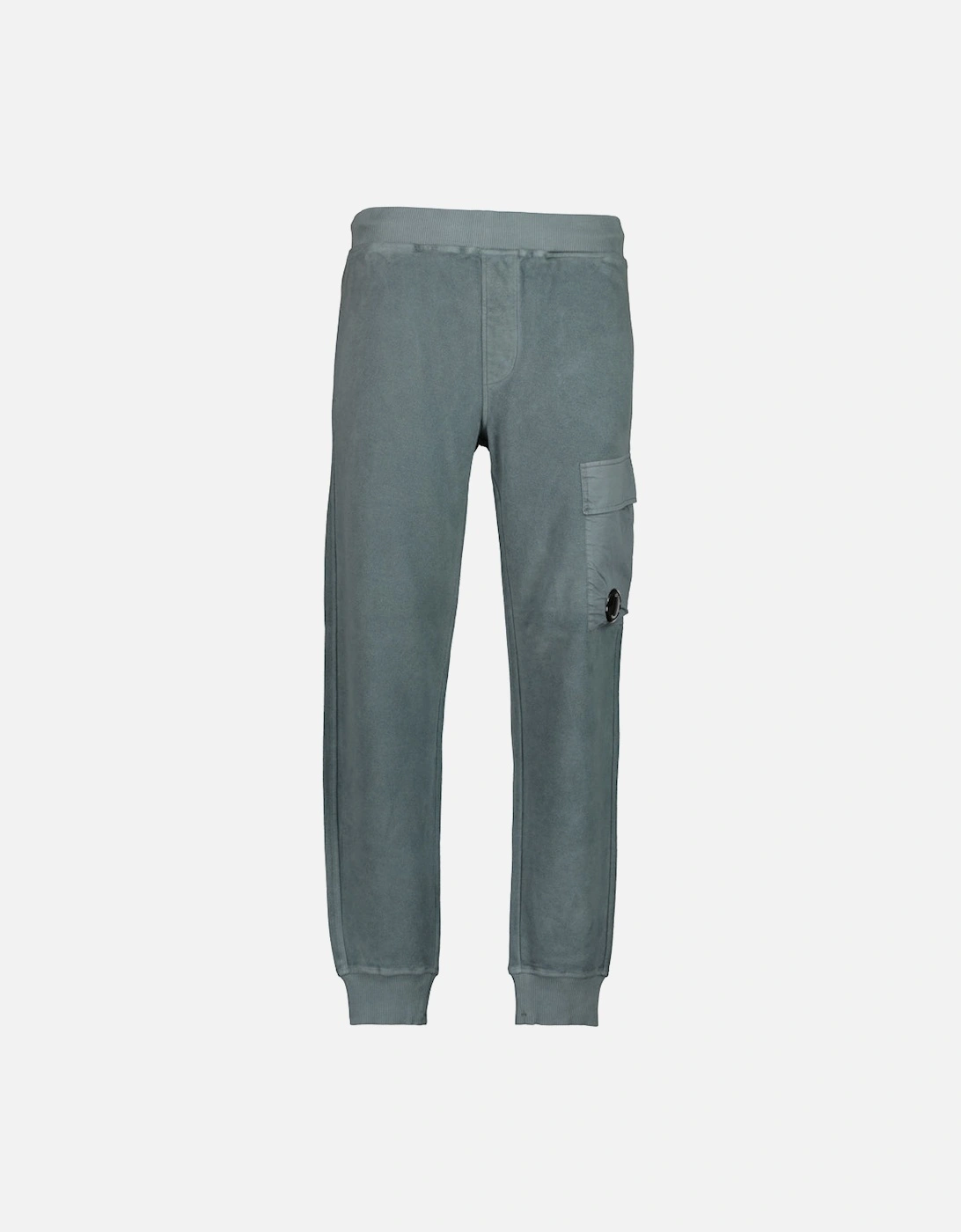 Cp Company Men's Blue Brushed Fleece Lens Sweatpants - Size: 33/32/32/38/Regular