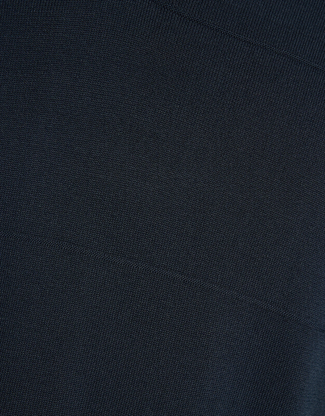 Open Collar Fine Knitted Polo Shirt