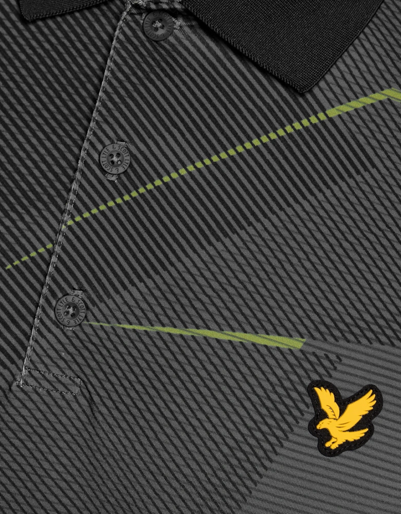 Geometric Graphic Polo Shirt