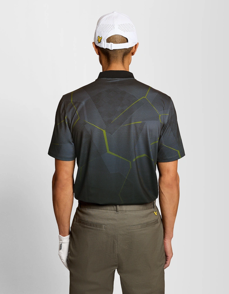 Geometric Graphic Polo Shirt