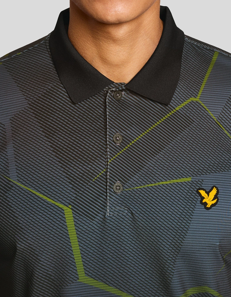 Geometric Graphic Polo Shirt