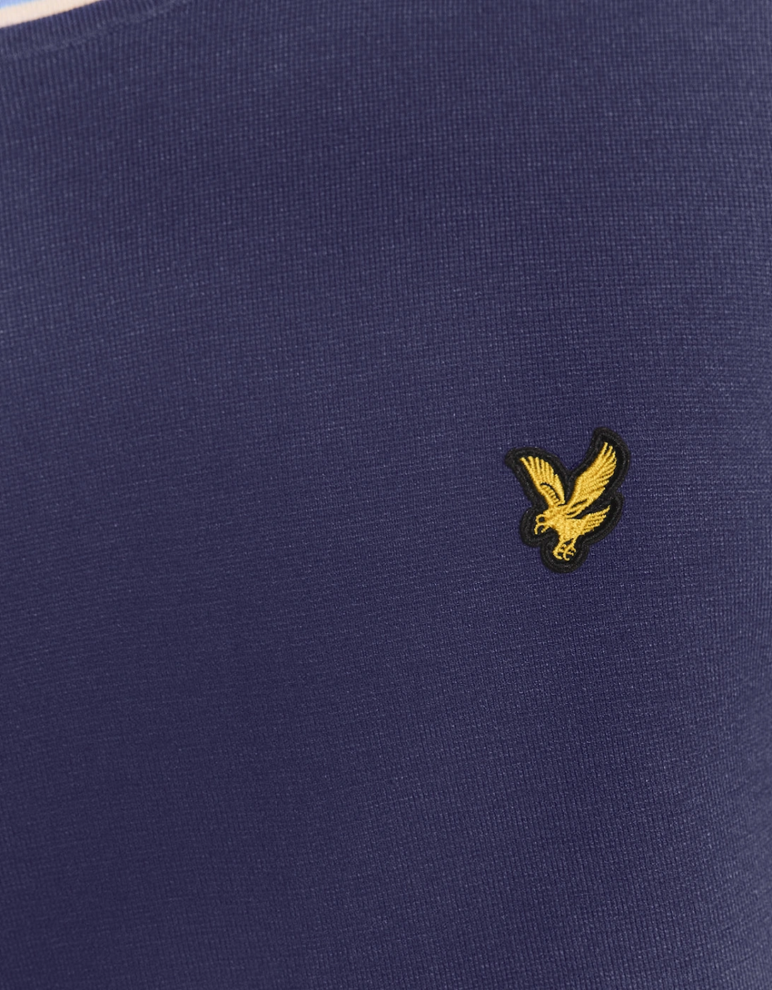 Tipped Knitted Crew Neck Jumper