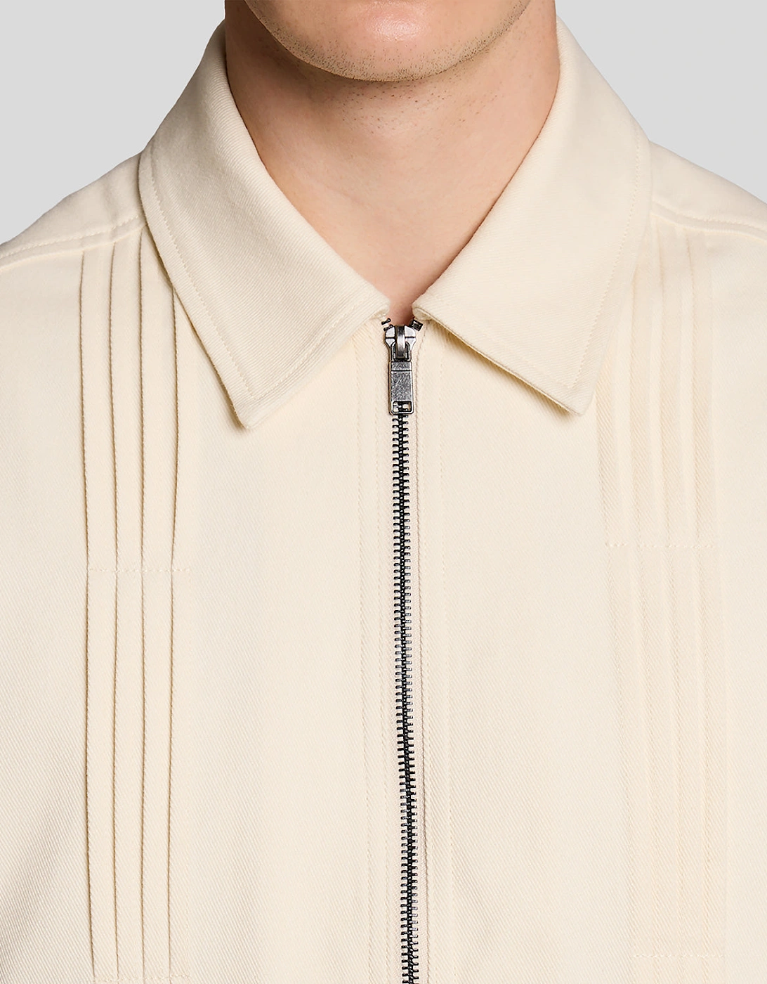 Pintuck Zip-Through Jacket