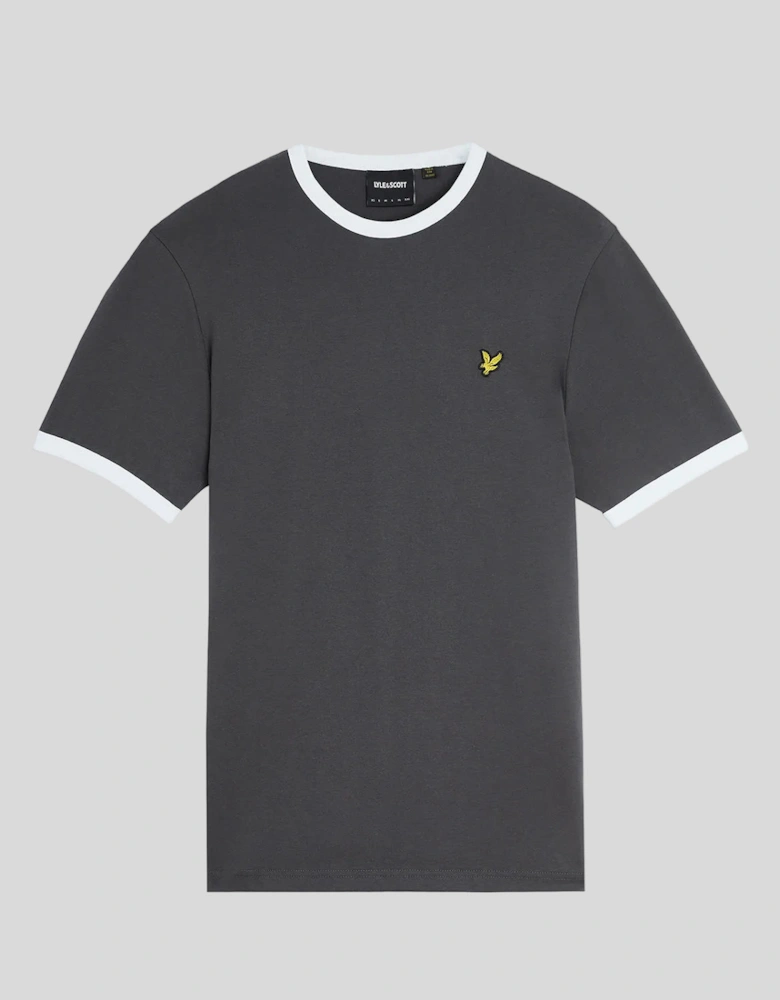 Ringer Cotton Crew Neck T-Shirt