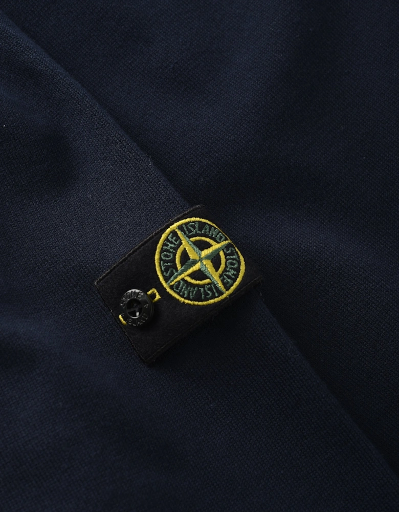 Kids Knitted LS Polo Navy