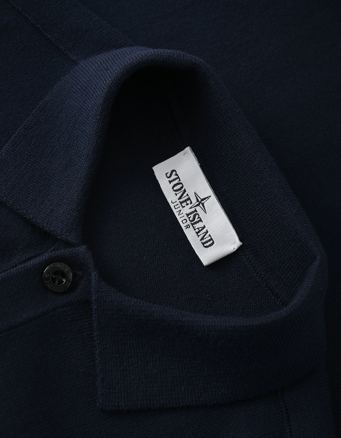 Kids Knitted LS Polo Navy