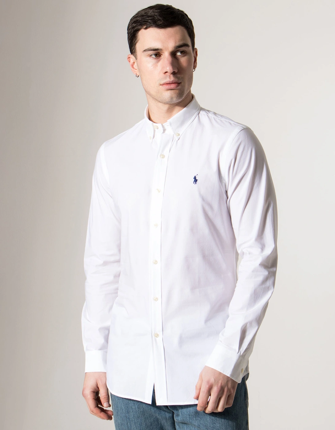 Slim Fit Stretch Poplin Shirt