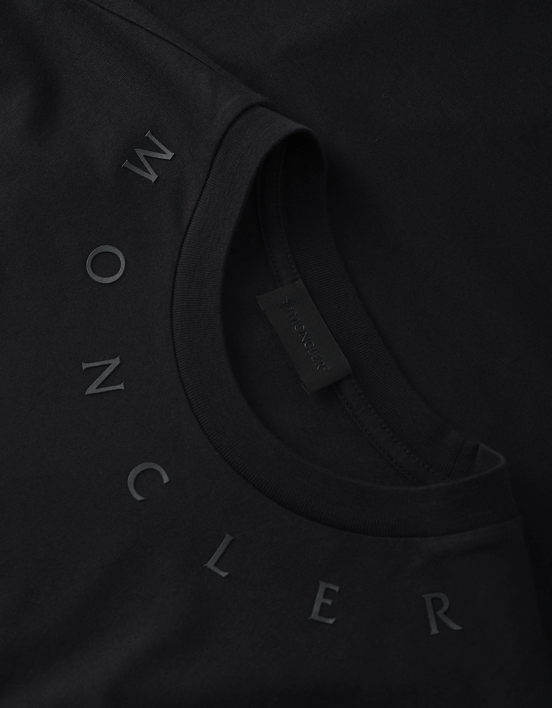 Branded Cotton T Shirt Black
