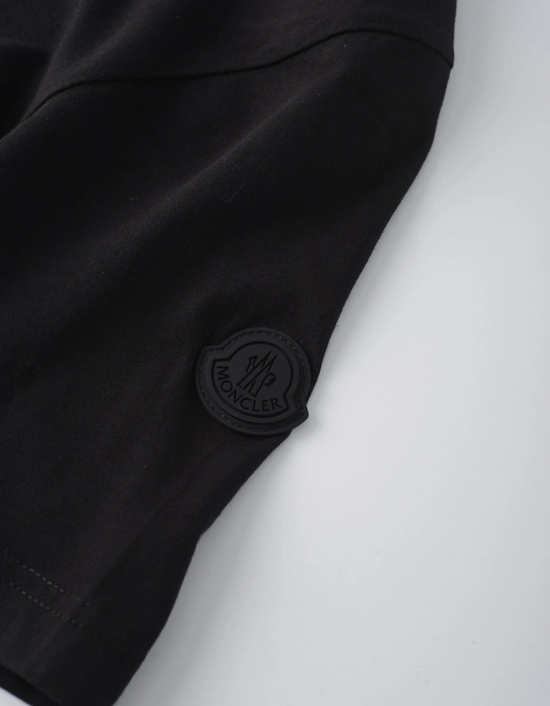 Branded Cotton T Shirt Black