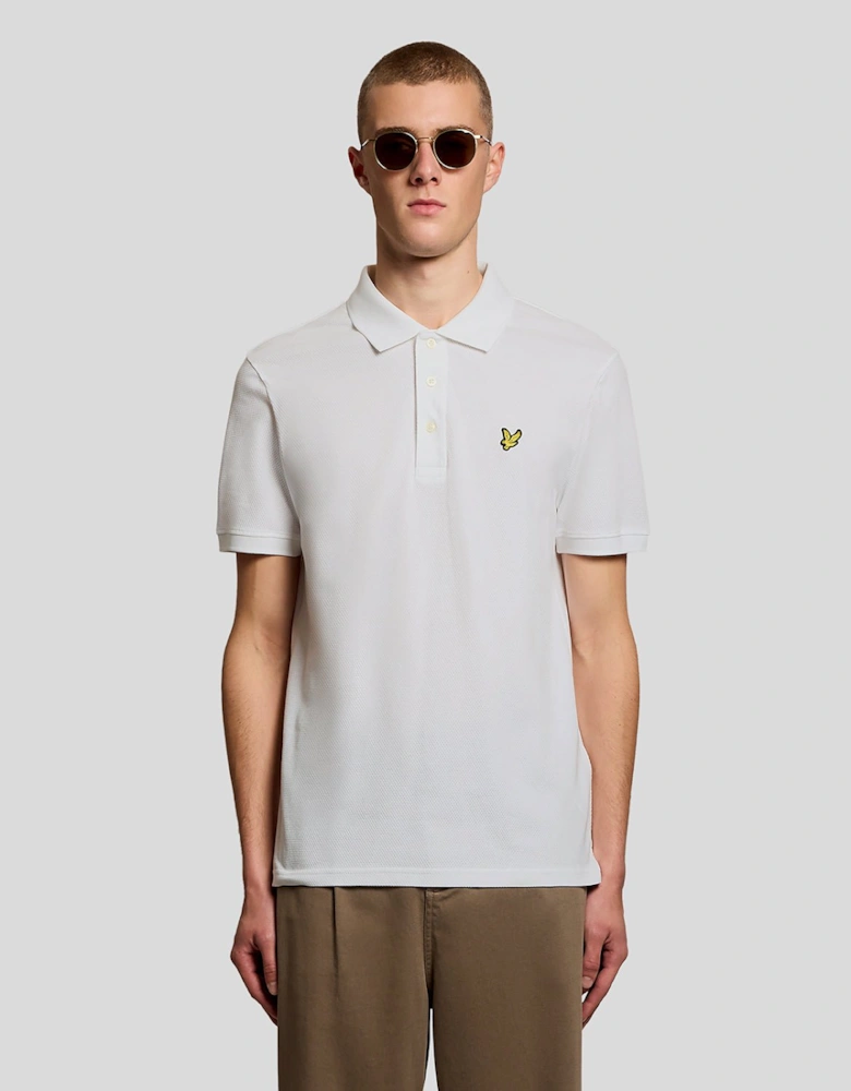 Textured Jacquard Polo Shirt