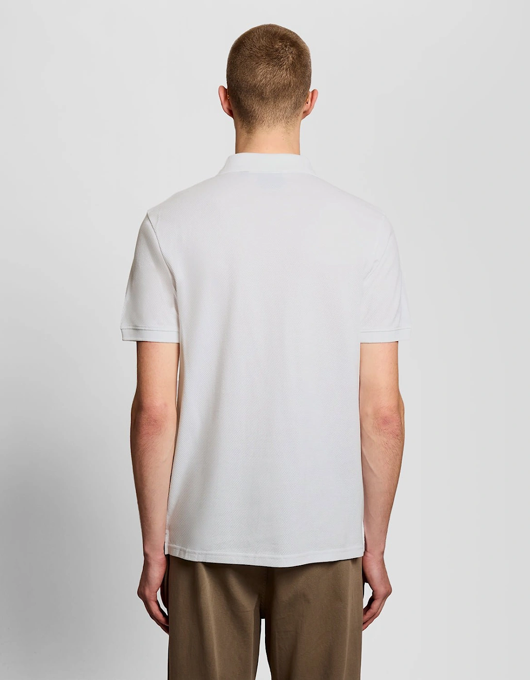 Textured Jacquard Polo Shirt