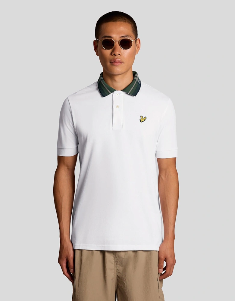 Tartan Collar Polo Shirt