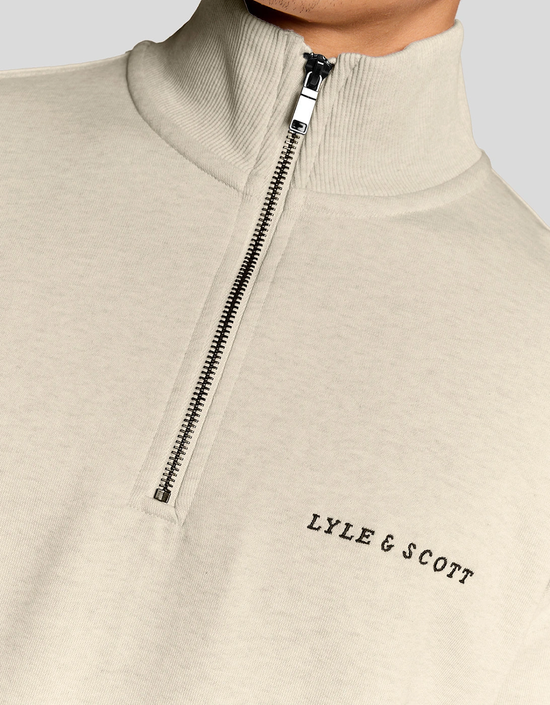Heavyweight Script 1/4 Zip Sweatshirt