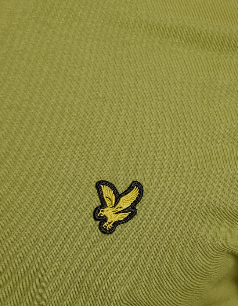 Ringer Cotton Crew Neck T-Shirt