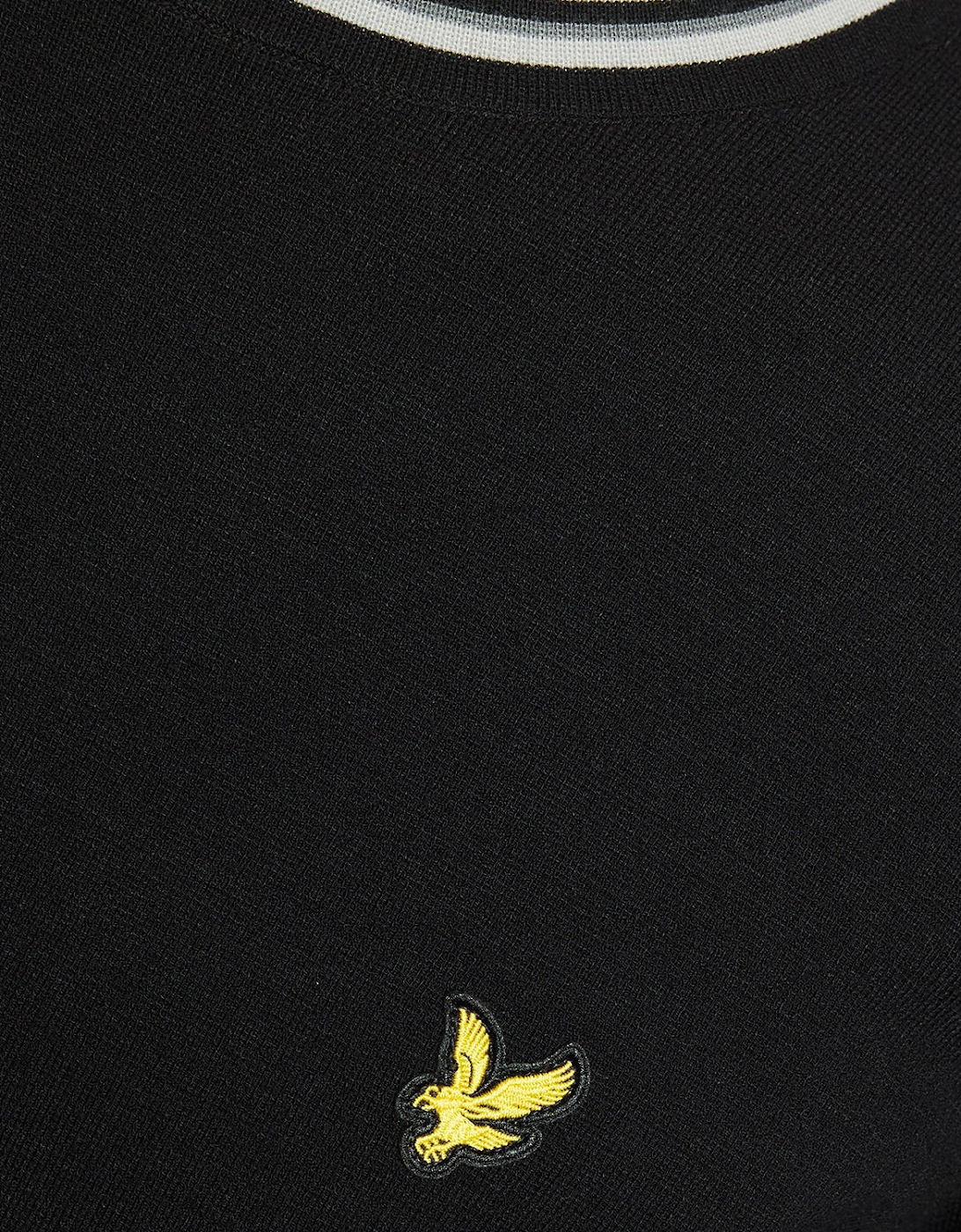 Tipped Knitted Crew Neck Jumper