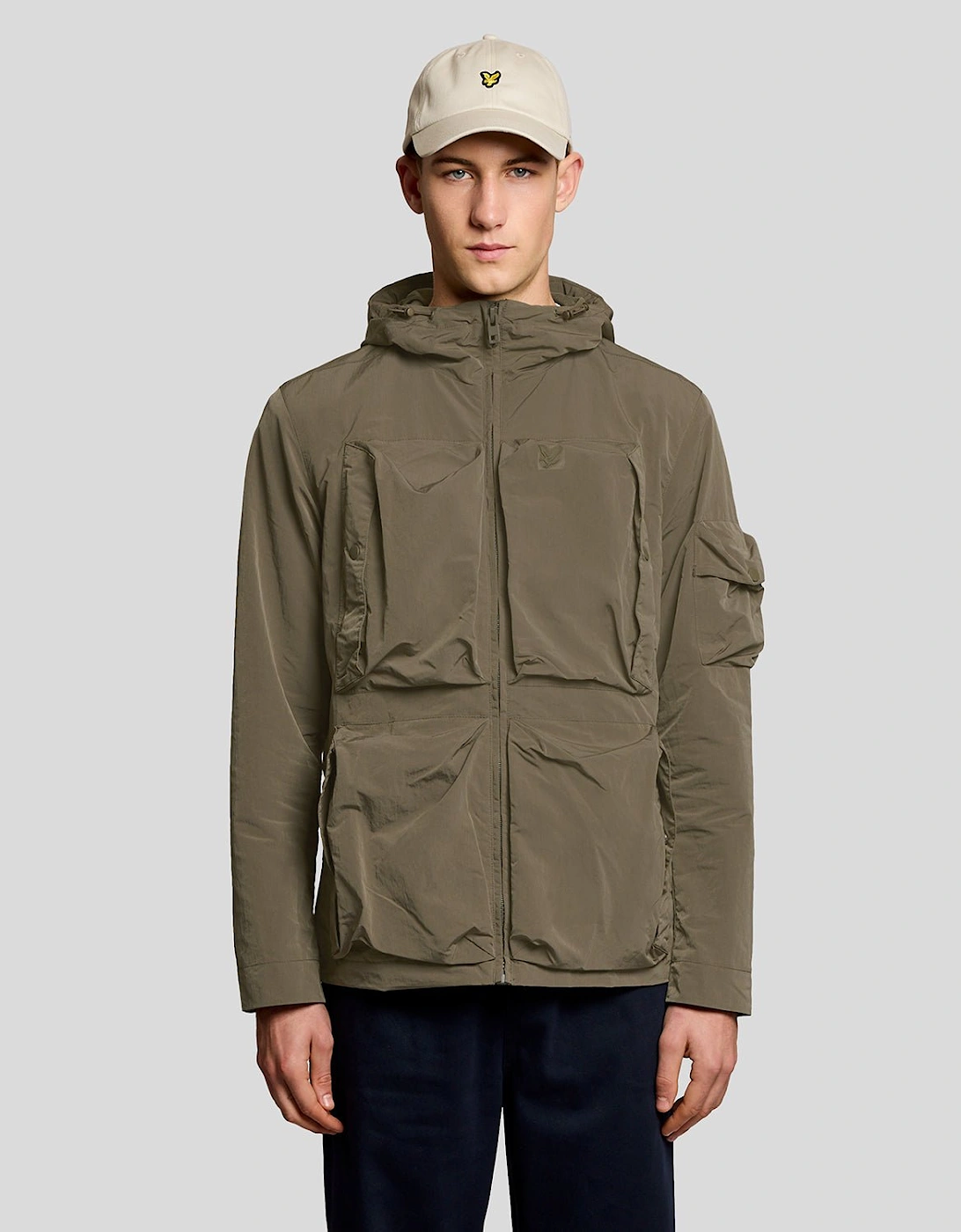 Lyle And Scott Men's Tan Lightweight Windbreaker Jacket  38/Regular M