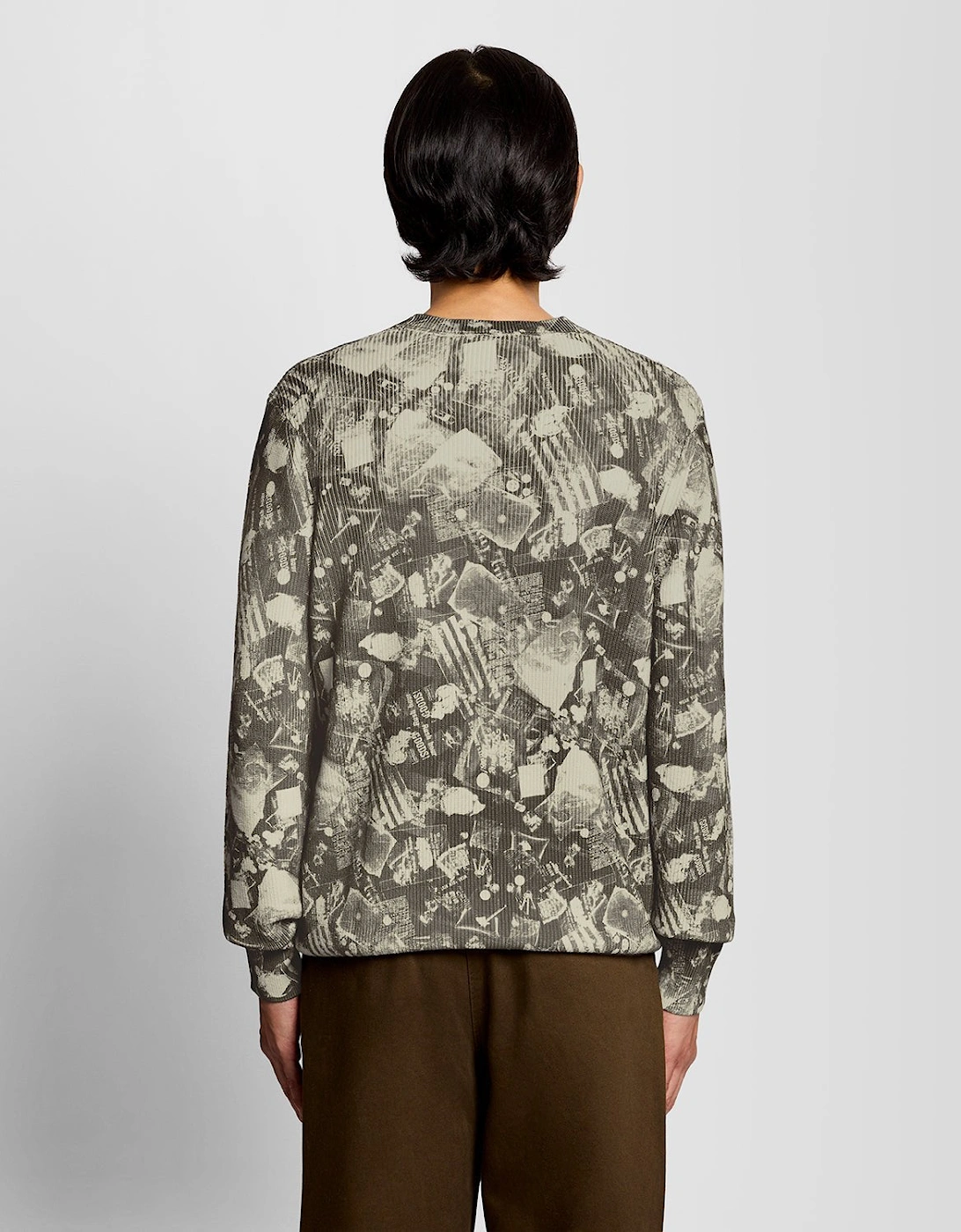 Printed Crew Neck Jumper