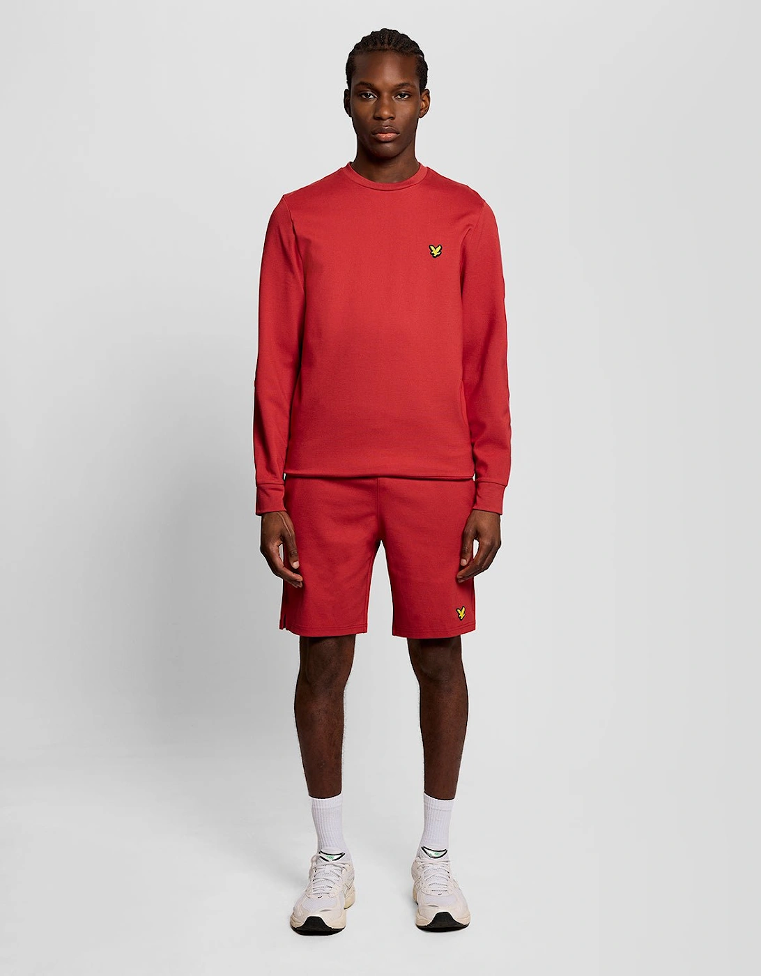 Lyle And Scott Men's Red Sports Lightweight Sweat Shorts - Size 33/32/32