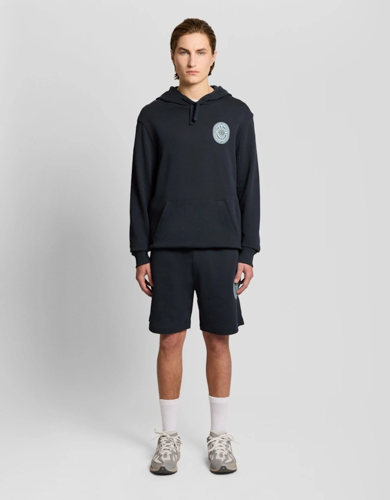 Graphic Badge Cotton Sweat Shorts