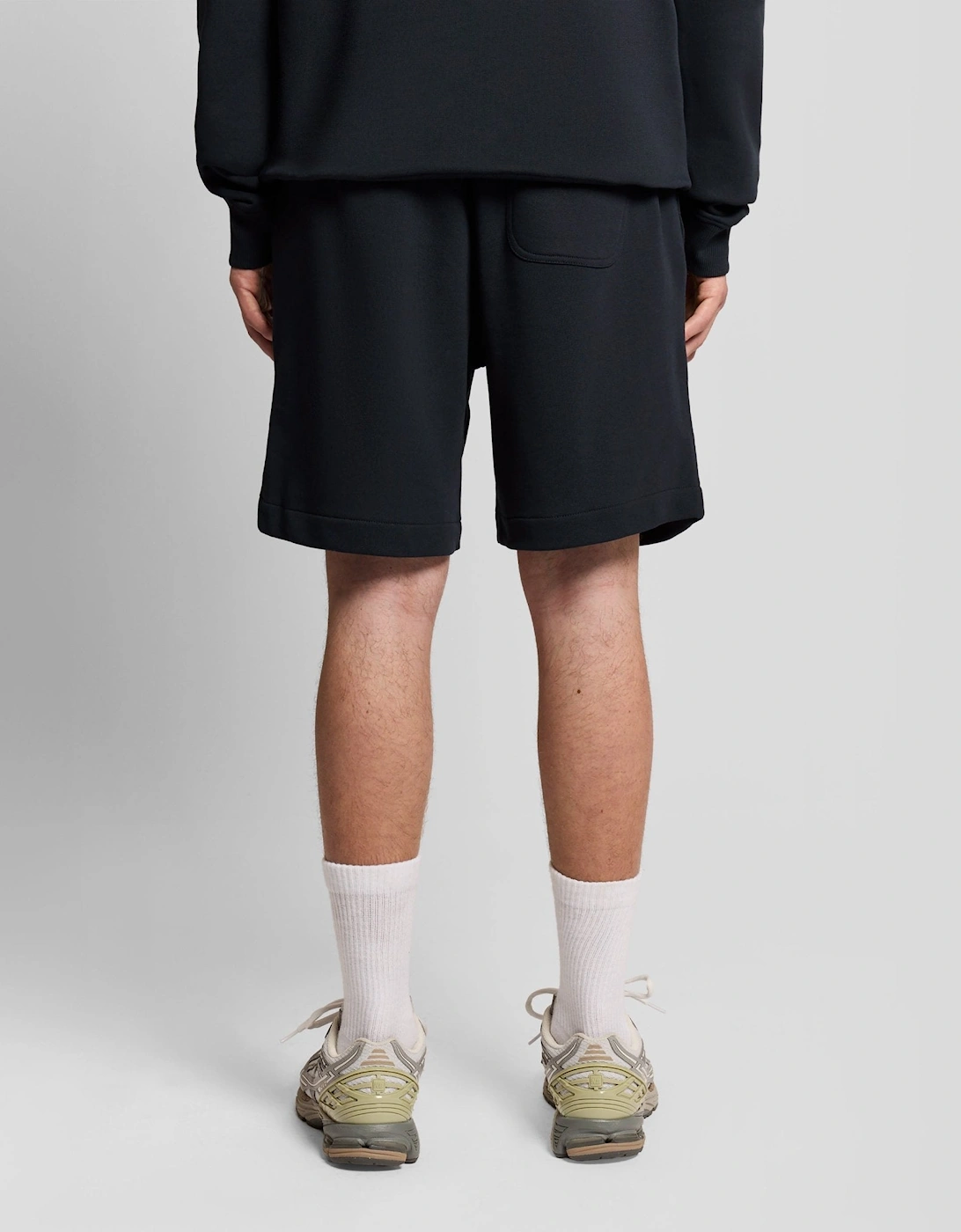 Graphic Badge Cotton Sweat Shorts