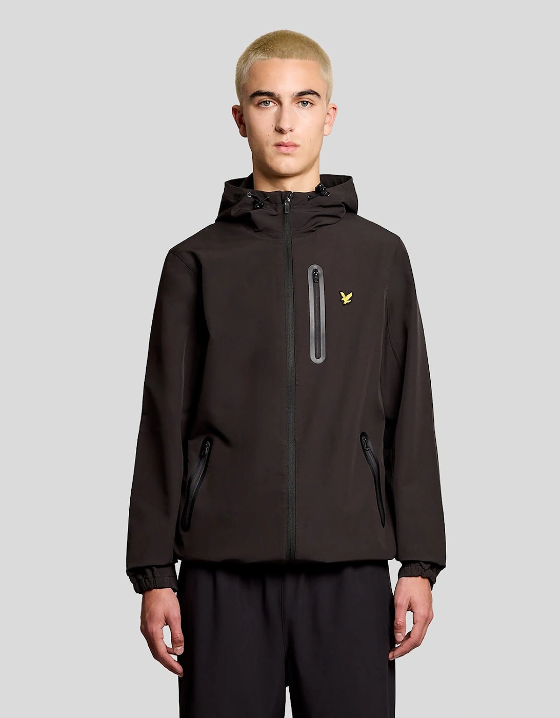 Lyle And Scott Men's Brown Sports Water Resistant Hooded Jacket - Size: 38/Regular