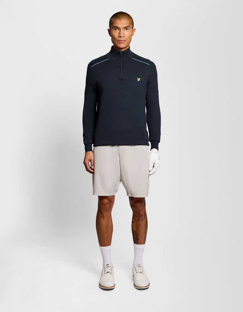 Cotton Tipped 1/4 Zip Jumper