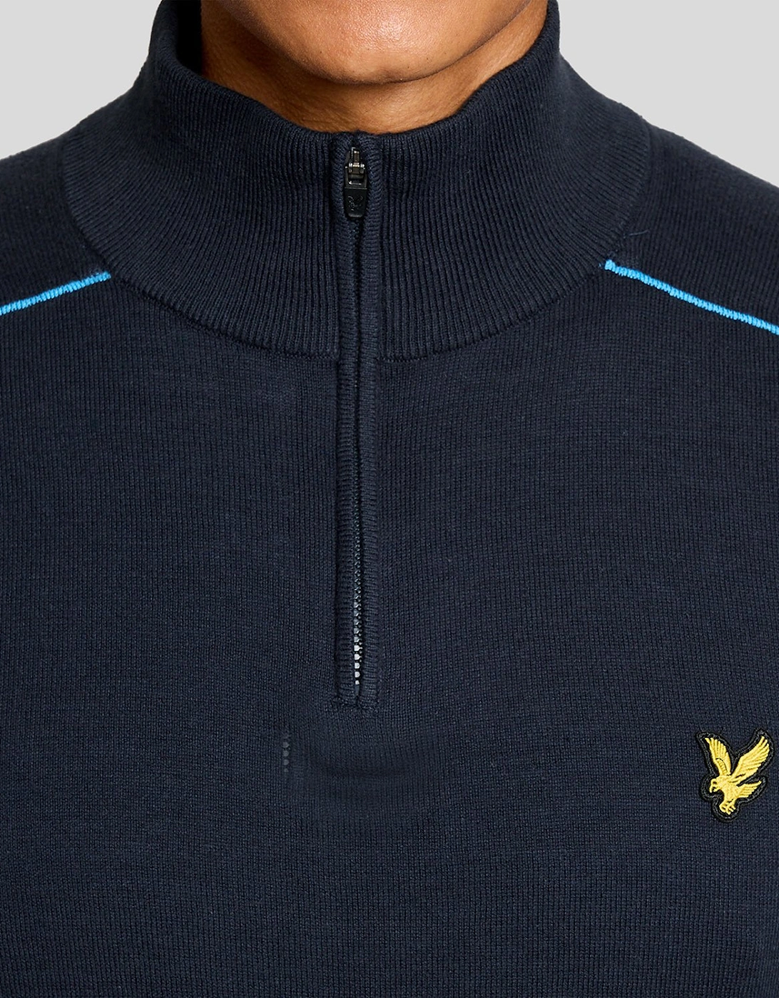 Cotton Tipped 1/4 Zip Jumper