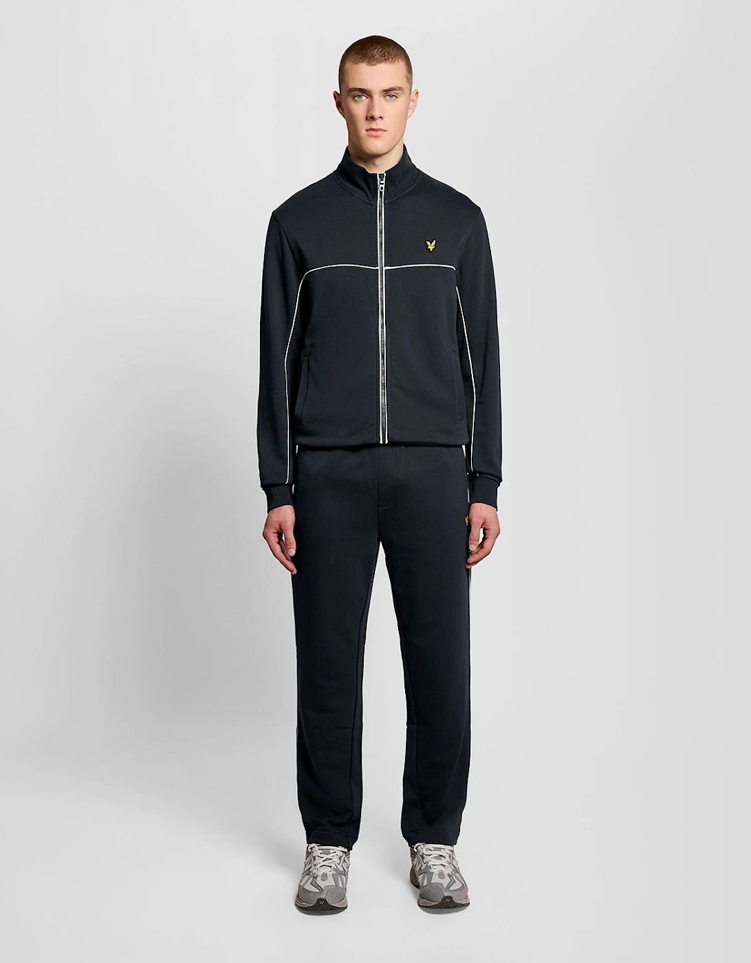 Lyle And Scott Men's Black Straight Leg Piped Track Pants  29/28/32 Xs