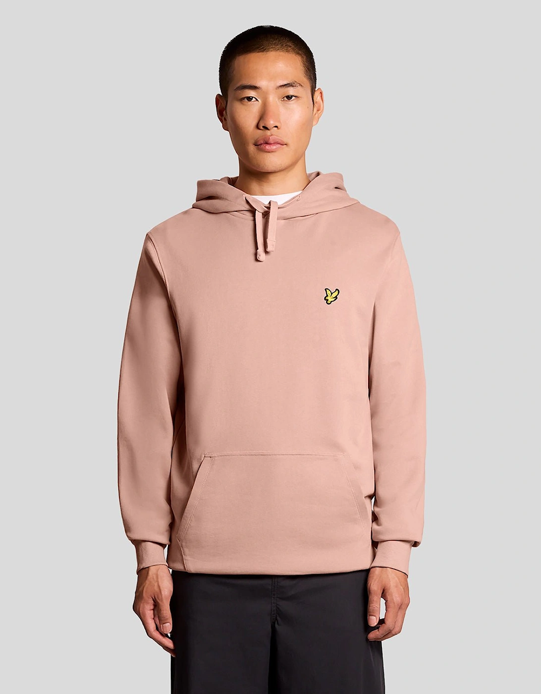 Lyle And Scott Men's Tan Loopback Cotton Hoodie  44 Xxl